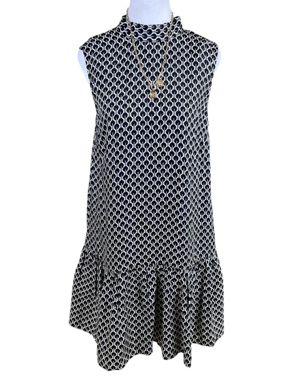 Superdry Dress Drop Waist Black White (~M, 36”)